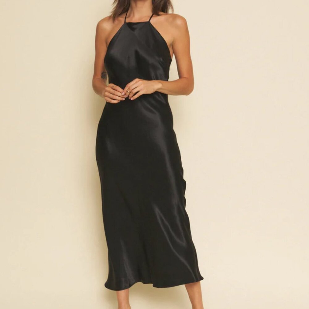 Whimsy + Row Fiona Dress in Navy - Size XS